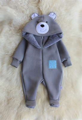 комбинезон baroshakids "мишка" тёмно-серый